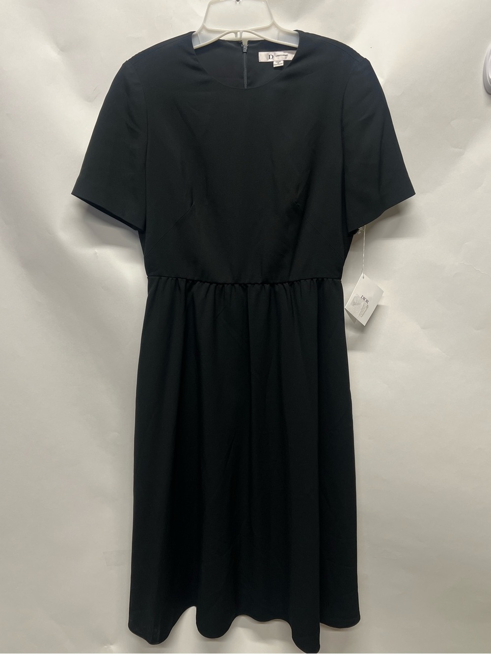 Christian Dior D Uniform womens Midi Dress Black short sleeve EU 36 US 4 NWT